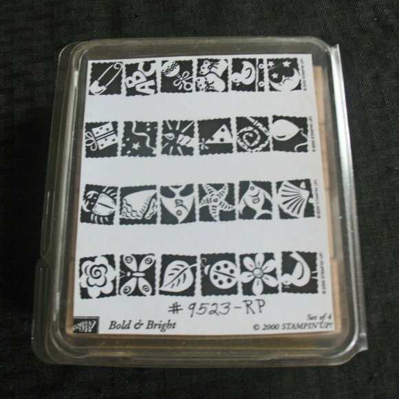 Stampin Up Bold And Bright 2000 Borders Ocean Baby Birthday Forest Bird Bug Fish